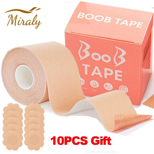 Adhesive breast lift tapes for women